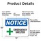 Signmission Emergency Shelter, 14 in W x Rectangle, Aluminum OS-2PACK-NS-A-1014-L-15583 - alternate 5